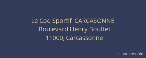 Le Coq Sportif  CARCASONNE