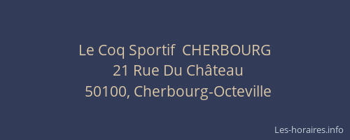 Le Coq Sportif  CHERBOURG