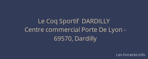 Le Coq Sportif  DARDILLY