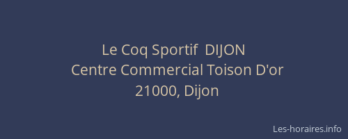 Le Coq Sportif  DIJON