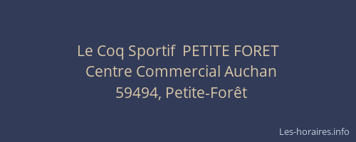 Le Coq Sportif  PETITE FORET