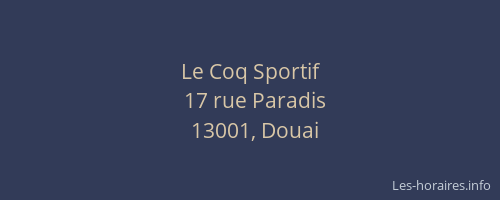 Le Coq Sportif