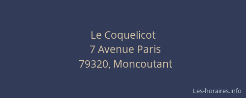 Le Coquelicot