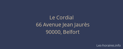 Le Cordial