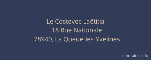 Le Costevec La&euml;titia