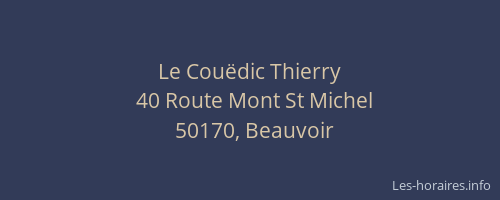 Le Cou&euml;dic Thierry