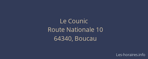 Le Counic