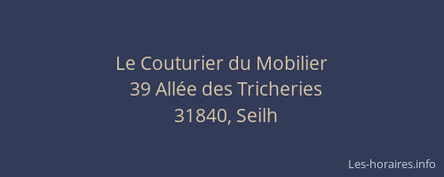 Le Couturier du Mobilier