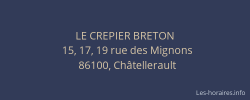 LE CREPIER BRETON