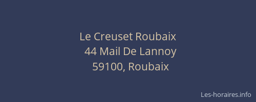 Le Creuset Roubaix