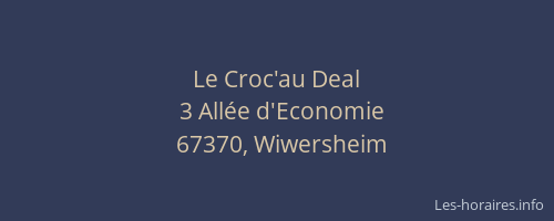 Le Croc'au Deal
