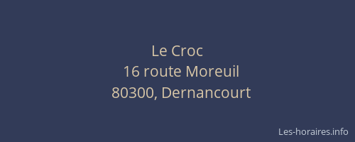 Le Croc