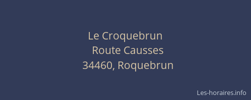 Le Croquebrun