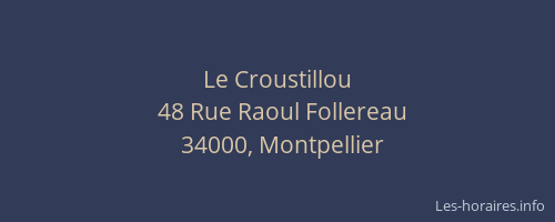 Le Croustillou