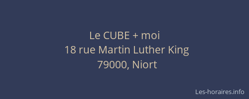Le CUBE + moi