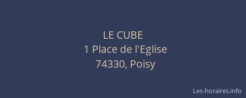LE CUBE