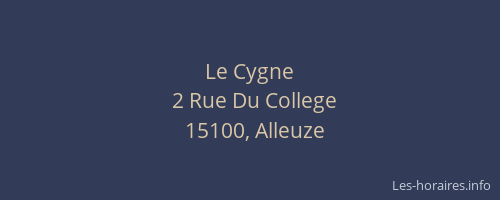 Le Cygne