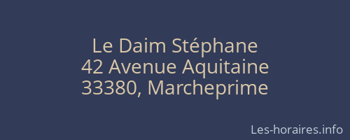 Le Daim Stéphane