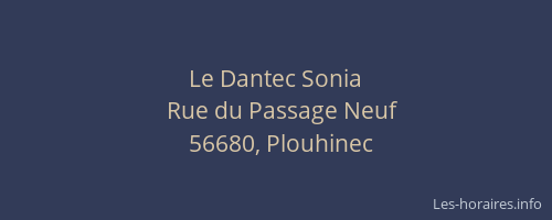 Le Dantec Sonia