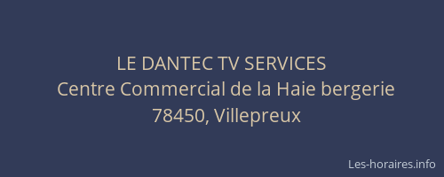 LE DANTEC TV SERVICES