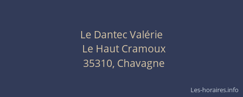 Le Dantec Valérie