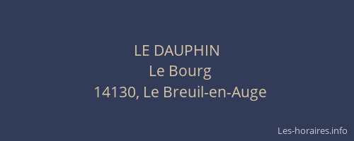 LE DAUPHIN