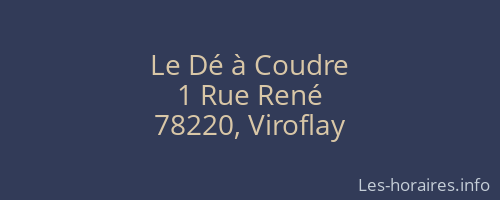 Le Dé à Coudre