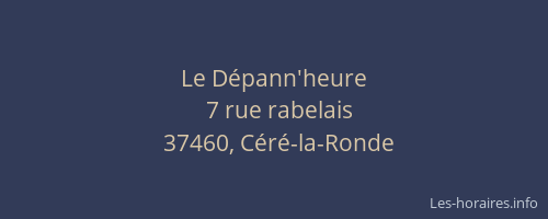 Le D&eacute;pann'heure