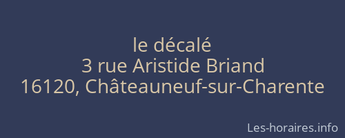 le décalé