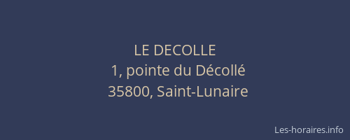 LE DECOLLE