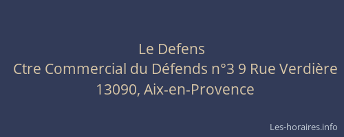 Le Defens