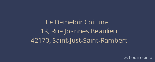 Le Déméloir Coiffure