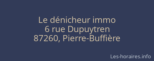 Le dénicheur immo