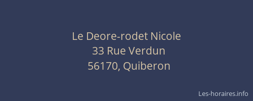 Le Deore-rodet Nicole