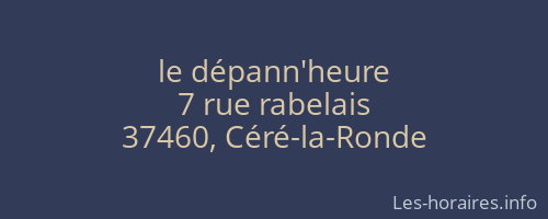 le dépann'heure