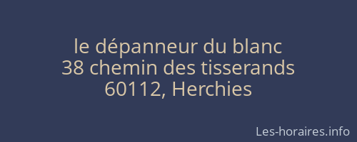 le dépanneur du blanc
