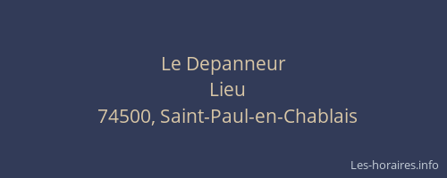 Le Depanneur