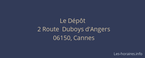 Le Dépôt