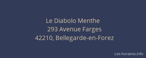 Le Diabolo Menthe