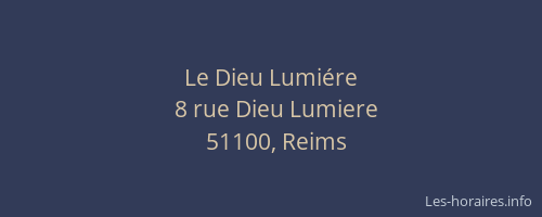 Le Dieu Lumiére