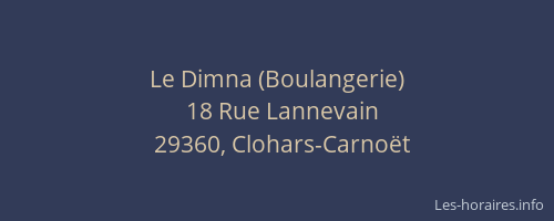 Le Dimna (Boulangerie)