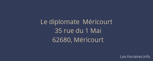 Le diplomate  Méricourt