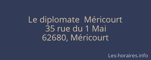 Le diplomate  Méricourt