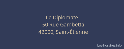 Le Diplomate