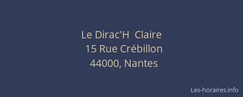 Le Dirac'H  Claire
