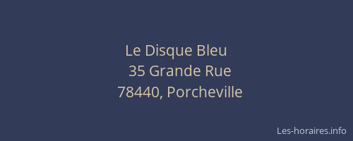 Le Disque Bleu