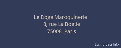 Le Doge Maroquinerie