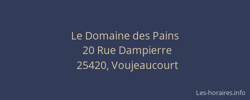 Le Domaine des Pains