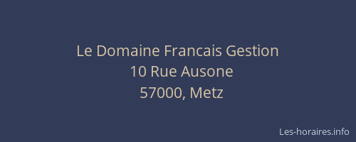 Le Domaine Francais Gestion