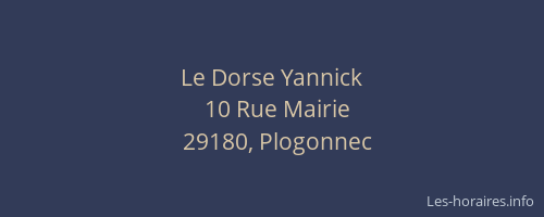 Le Dorse Yannick